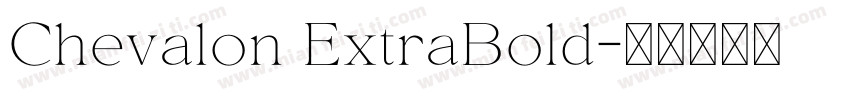 Chevalon ExtraBold字体转换